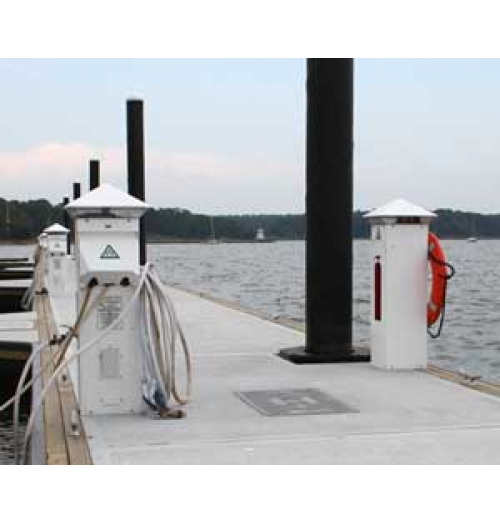 Marina Electrical Equipment - Harbor Light - SS Power Pedestal - Model HLSS 30100