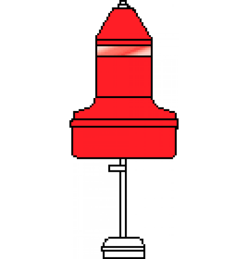 Rolyan Buoys XtraHeavy Duty Nun Float Collar Can Buoy Model B2413UL