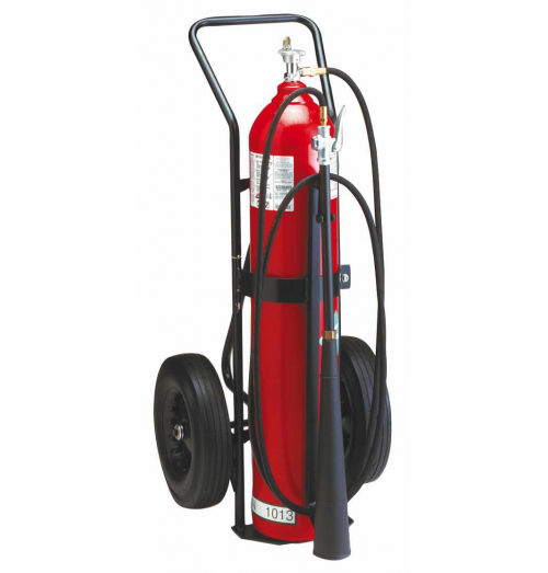 Badger Carbon Dioxide Self-Expelling Portable Wheeled Extinguisher