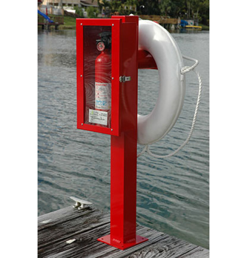Accmar Equipment Combo Fire Safety And Life Ring Pedestal