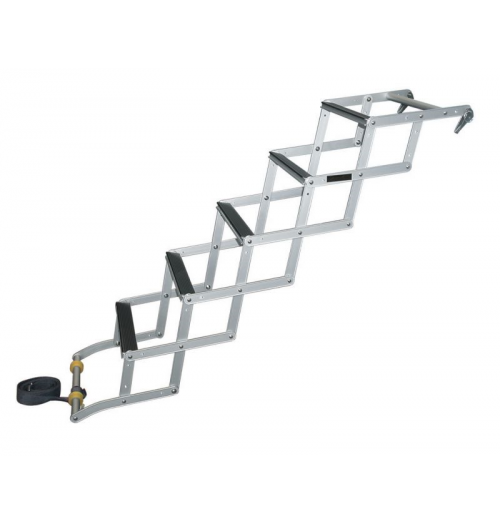 JIF Marine Folding Pontoon Boat Ladder 5-Step Molded Plastic 300L