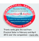 Trionic Standard Marine Water/Holding Tanks For Boats