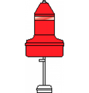 Rolyan Buoys Xtra-Heavy Duty - Nun Float Collar Can Buoy Model B2413ULN