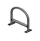 Merco Marine Bar Hoop - 4" Leg - 1" Hoops - Roller