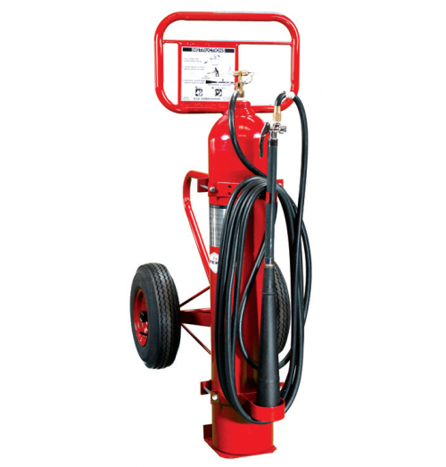 Amerex Carbon Dioxide Wheeled Fire Extinguisher