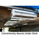 JIF Marine - CSD2-5 Under Deck Ladder - 5-Step Pontoon Boat Ladder