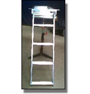 JIF Marine - CSD2 Under Deck Ladder - 4-Step Pontoon Boat Ladder