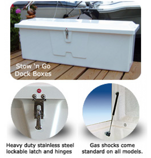 Taylor Made Products Stow 'N Go Polyethylene Triangle Dock Box