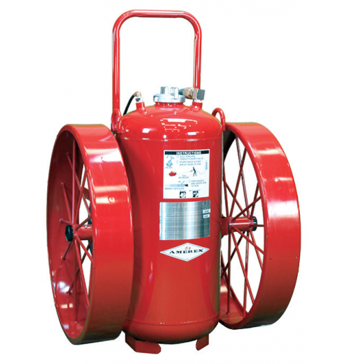 Amerex Wet Chemical - Galvanized Wheeled Fire Extinguisher